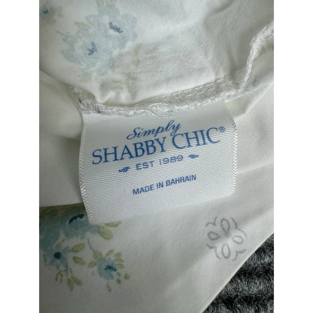 Simply Shabby Chic Pillowcase Ashwell Blue Floral Medallion Cotton Cottagecore
